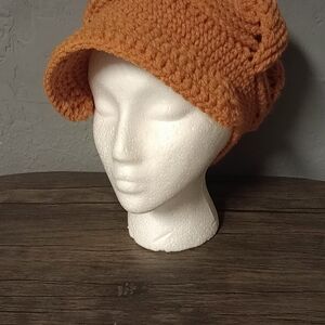 Handmade Orange Crochet Hat